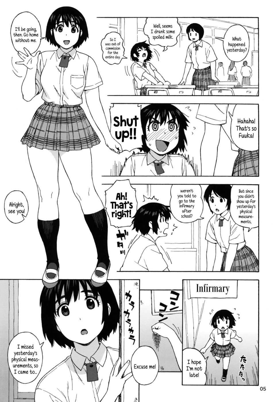 Hentai Manga Comic-Fuuka and the Secret Physical Measurements-Read-4